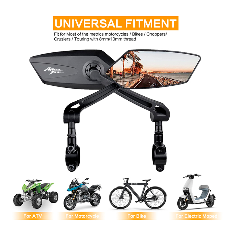 Mirror Handlebar Convex - Specchio manubrio moto pieghevole retrovisore convesso