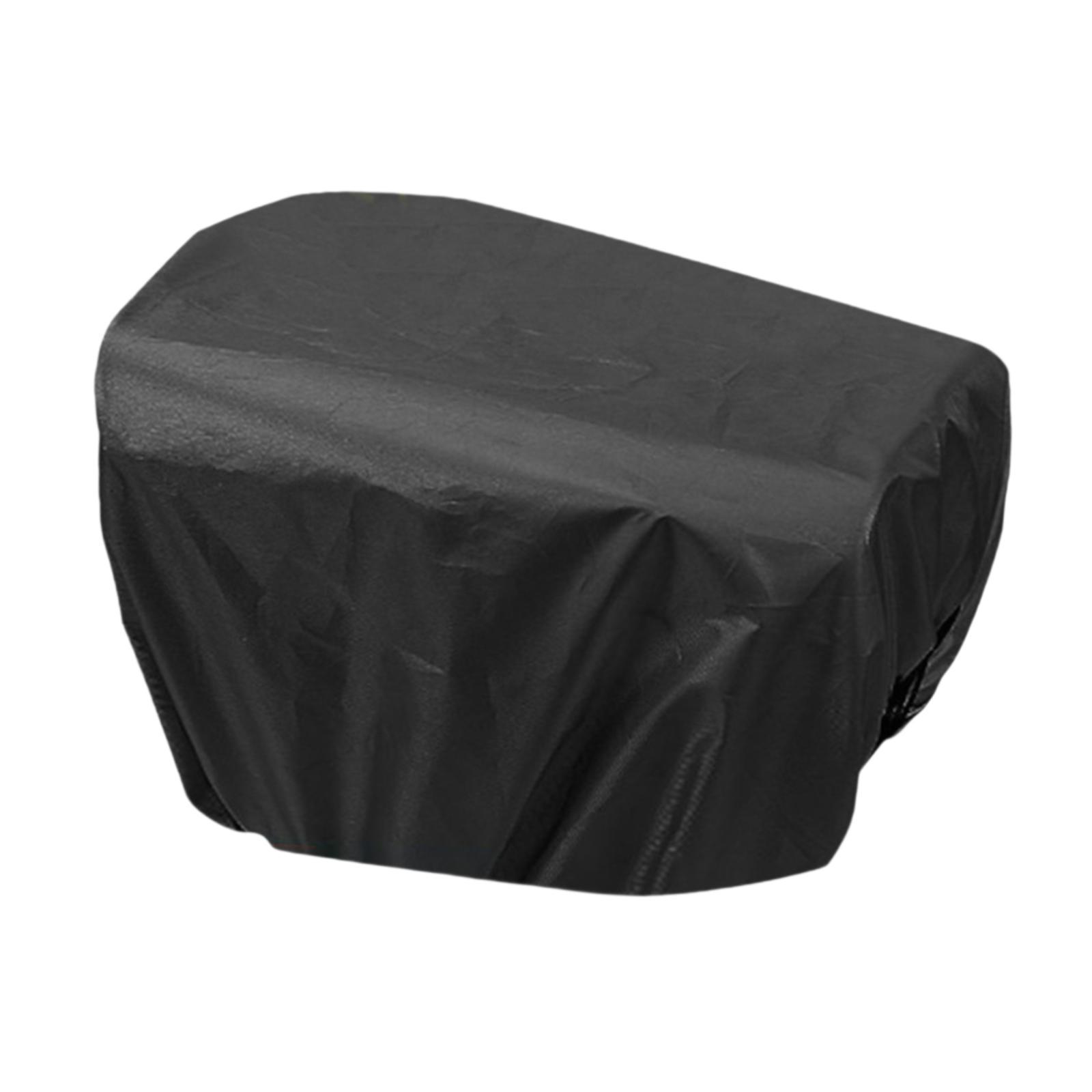 Cycling Commute In Rain - Copertura Impermeabile Nera per Cestino Bicicletta,