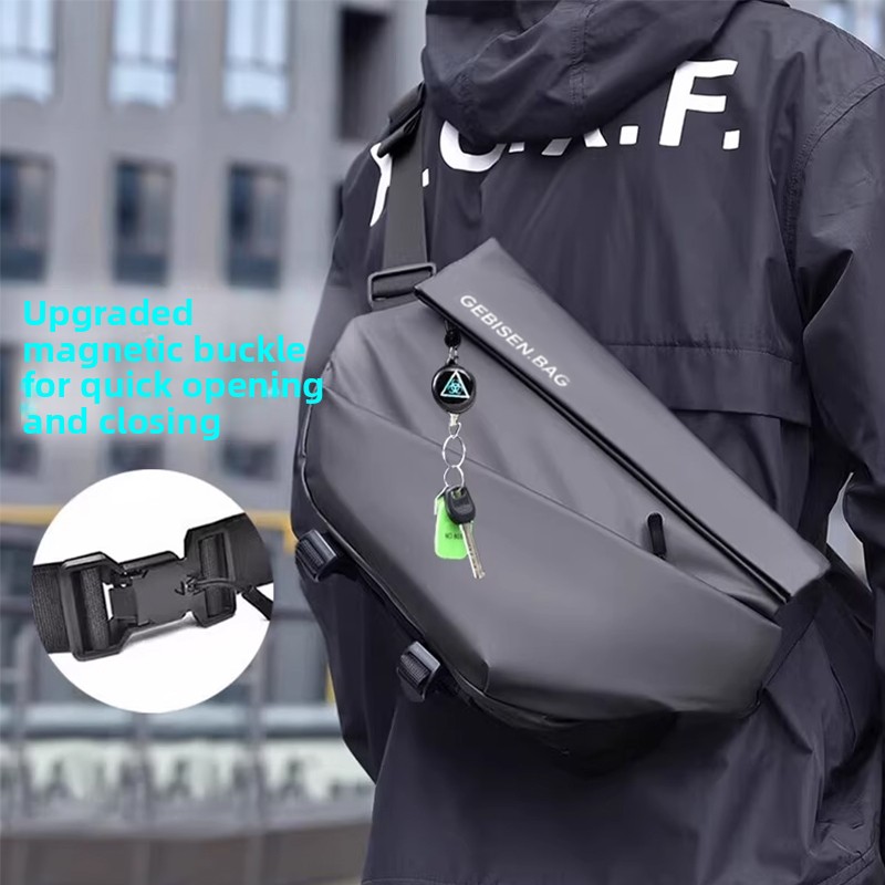Cycling For Commute - Borsa a Tracolla Magnetica da Uomo,