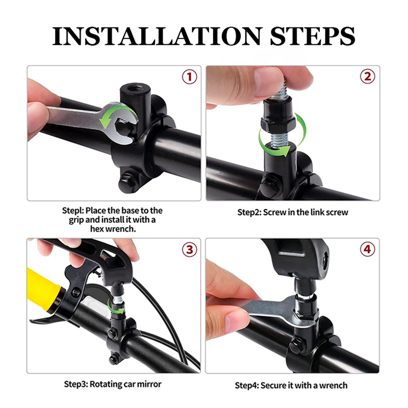 Specchio manubrio moto pieghev - Mirror Handlebar Convex recensione e prezzo