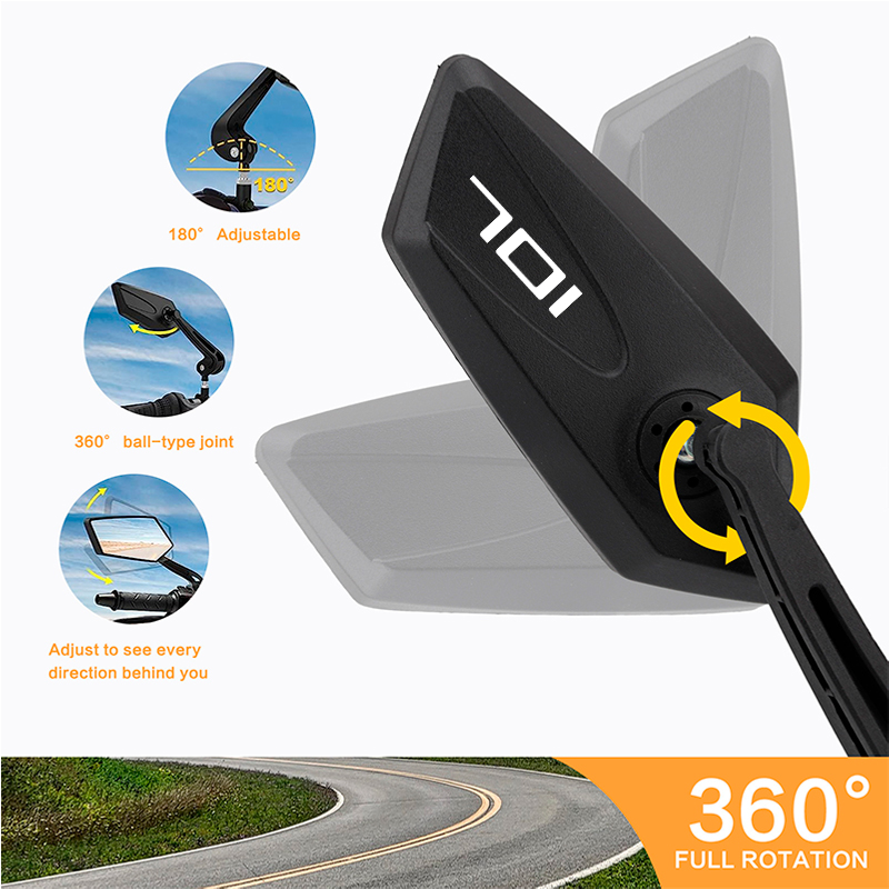 Specchio manubrio moto pieghev - Mirror Handlebar Convex recensione e prezzo